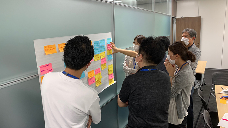 写真：当社の強みやありたい姿を見出すプロジェクトチームでの対話3
