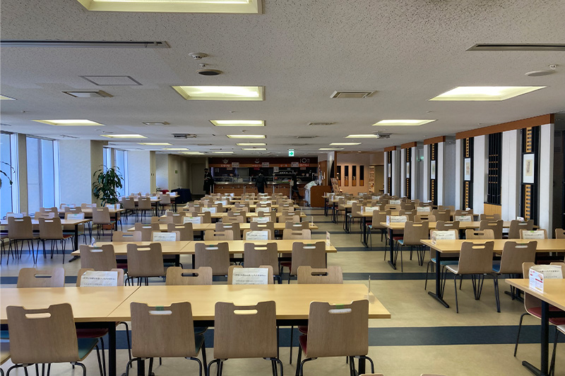 写真：リニューアル前の食堂