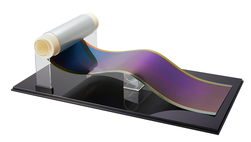 写真：国内で初めてペロブスカイト太陽電池を外壁に実装