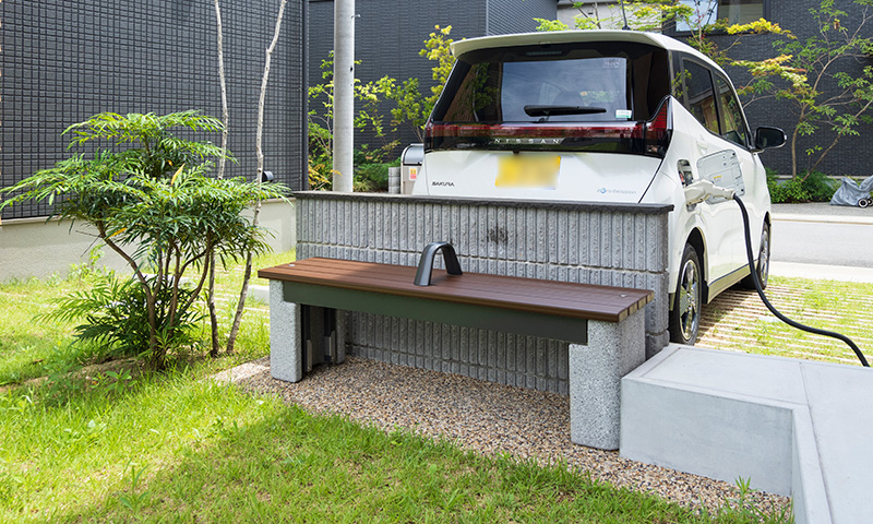 写真：かまどベンチ