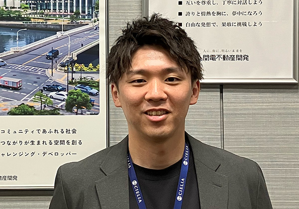 写真：住宅事業本部 戸建推進事業部 推進グループ リーダー 福田 健登