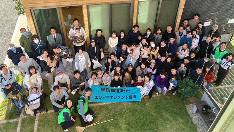 写真：「スマートエコタウン星田」コミュニティ（集合写真）