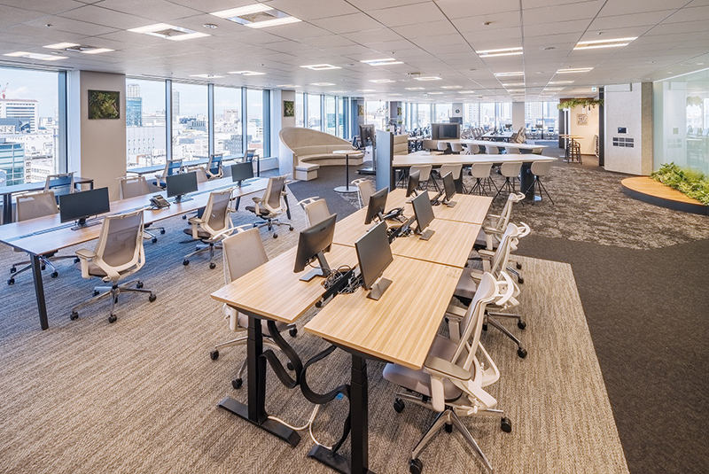 写真:Activity Based Workingを取り入れたオフィス空間 首都圏事業本部