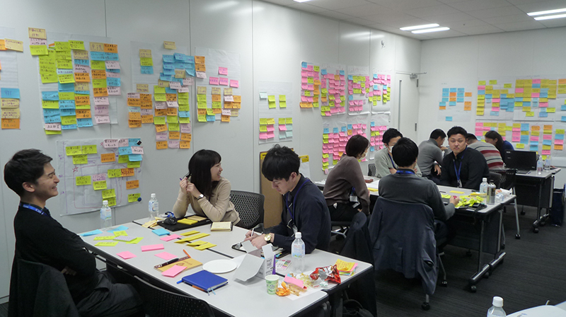 写真:社内での取り組みイメージ